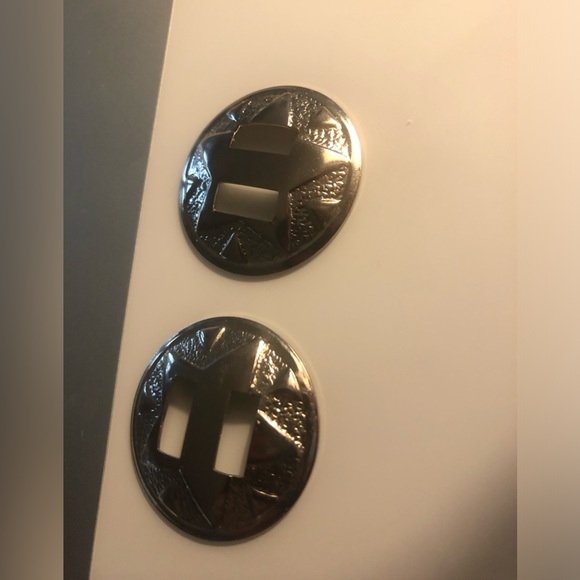 💫1990s Silver Star Conchos- 87A $9 or 🦋 - Picture 1 of 3